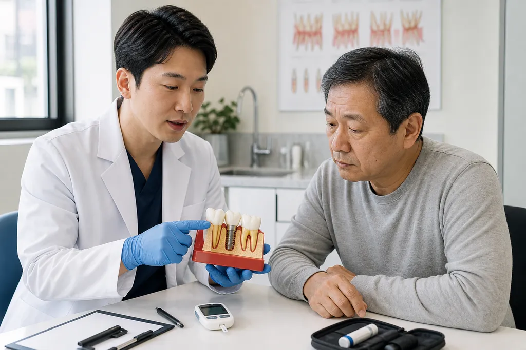 안산 당뇨 환자 임플란트 상담 후기형 기록, 혈당 조절 우선